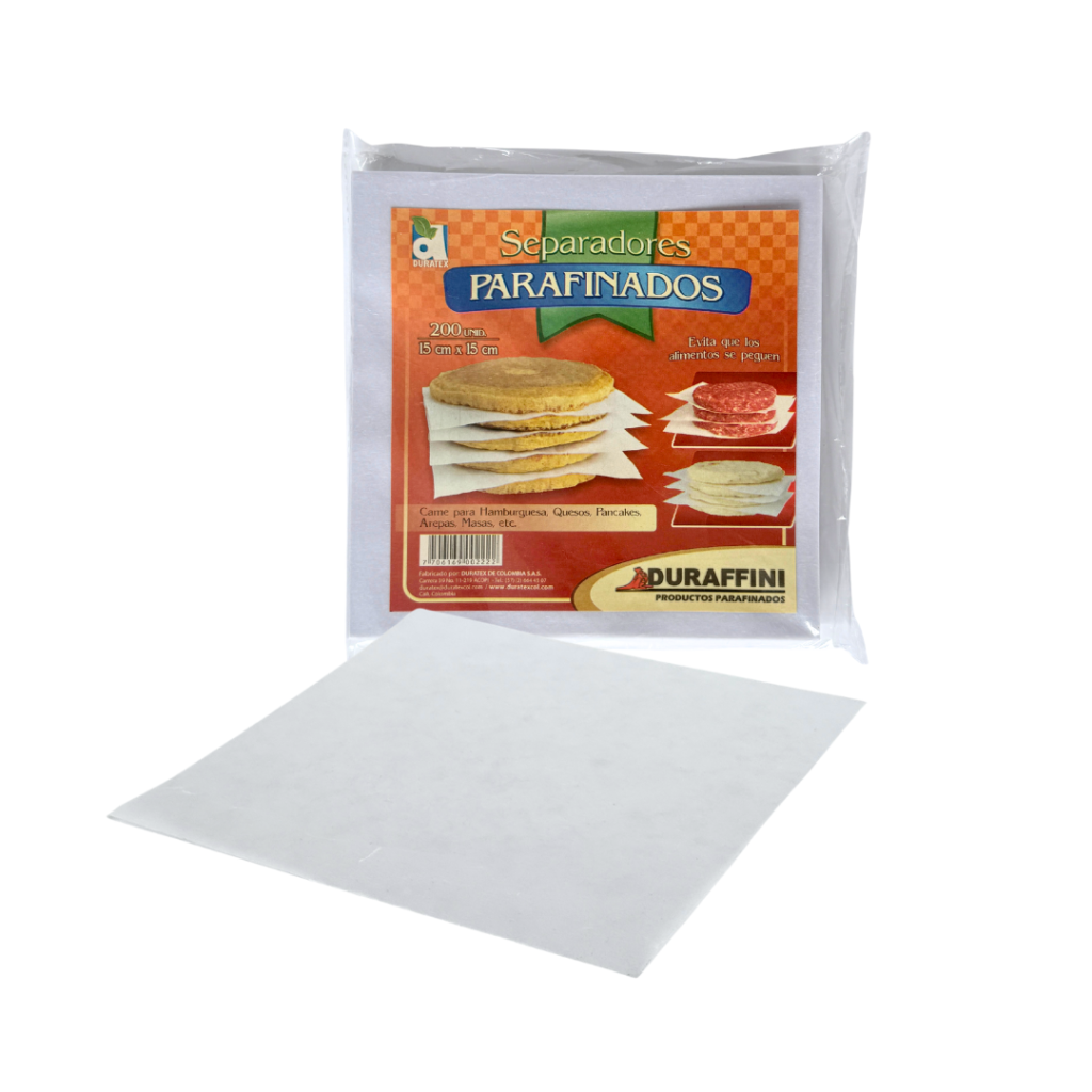 Separador Encerado 15x15 cm Blanco — Caja x 2.000