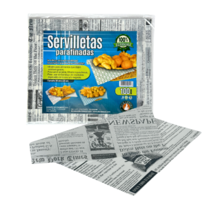 Servilleta Encerada 25x35 cm Impresa — Caja x 1.000