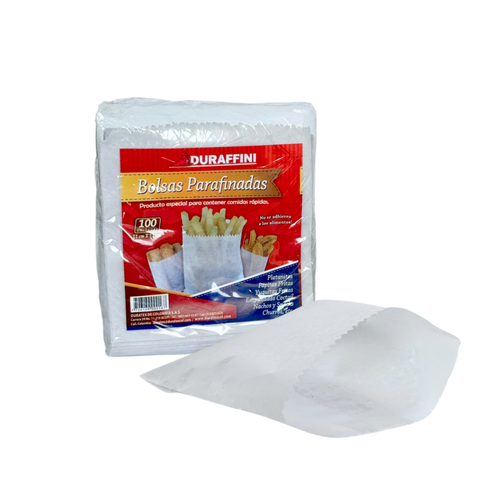 Bolsa Encerada Plana #5 11x11 cm Blanca — Caja x 1.000