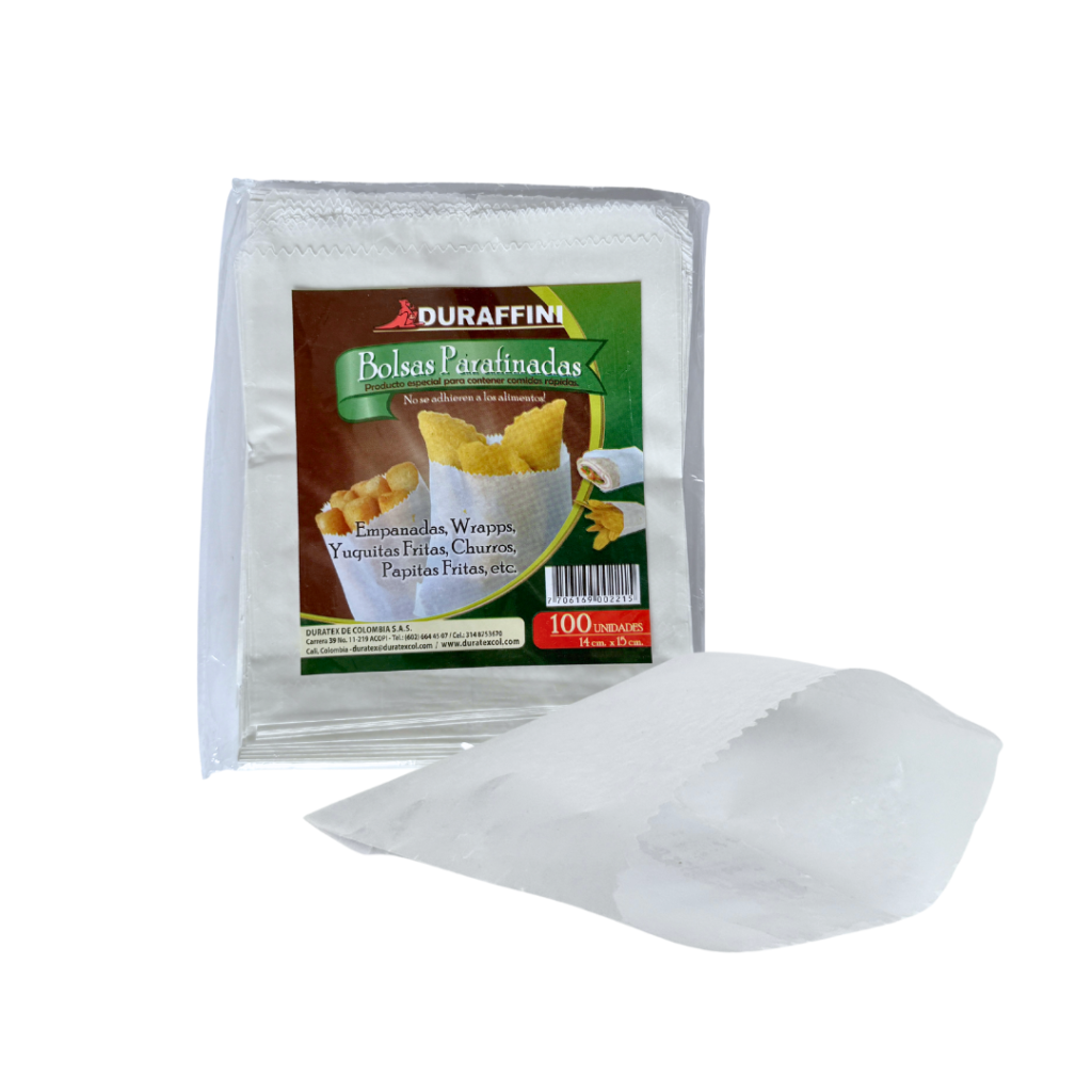Bolsa Encerada Plana #13 14x15 cm Blanca — Caja x 1.000